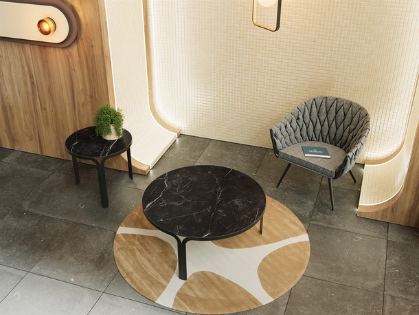 Akante ronde salontafel Madura met keramisch blad - 2